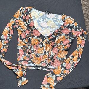 Floral print top